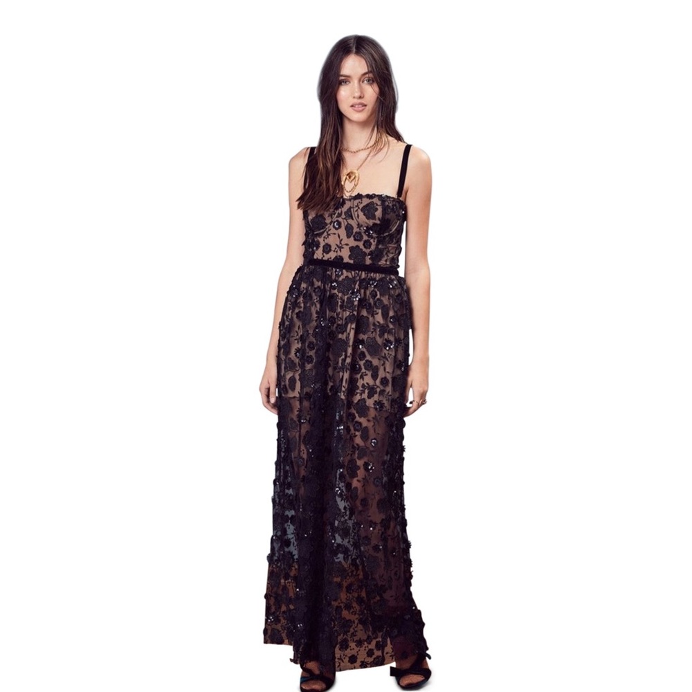 For Love & Lemons Beatrice Strappy Maxi Dress - Picture 2 of 3